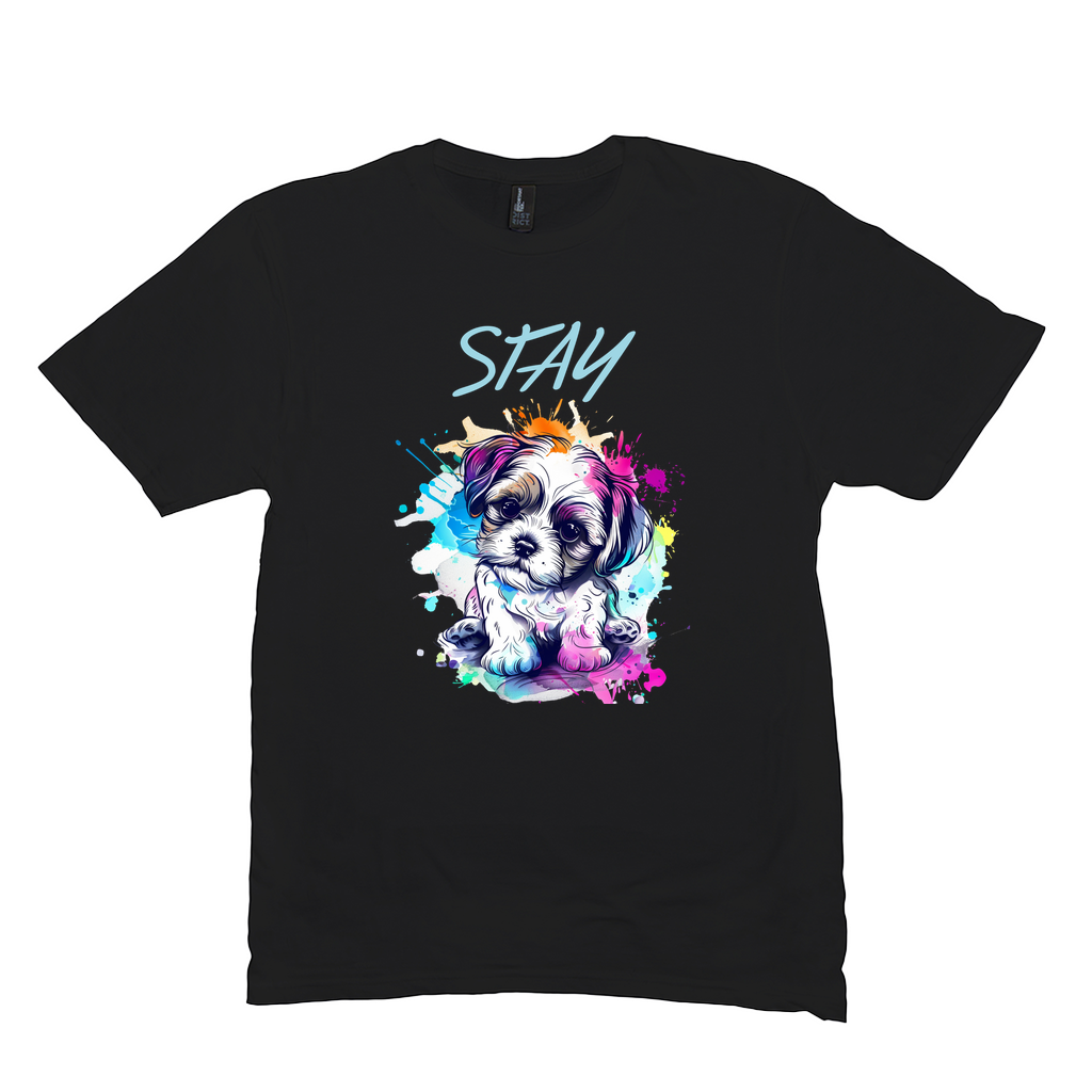 Stay Puppy Tee - drk