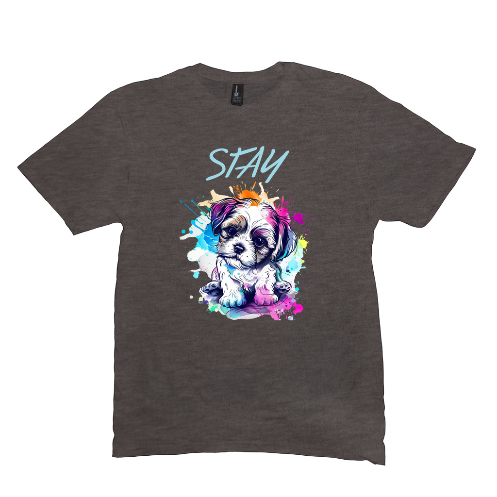 Stay Puppy Tee - drk