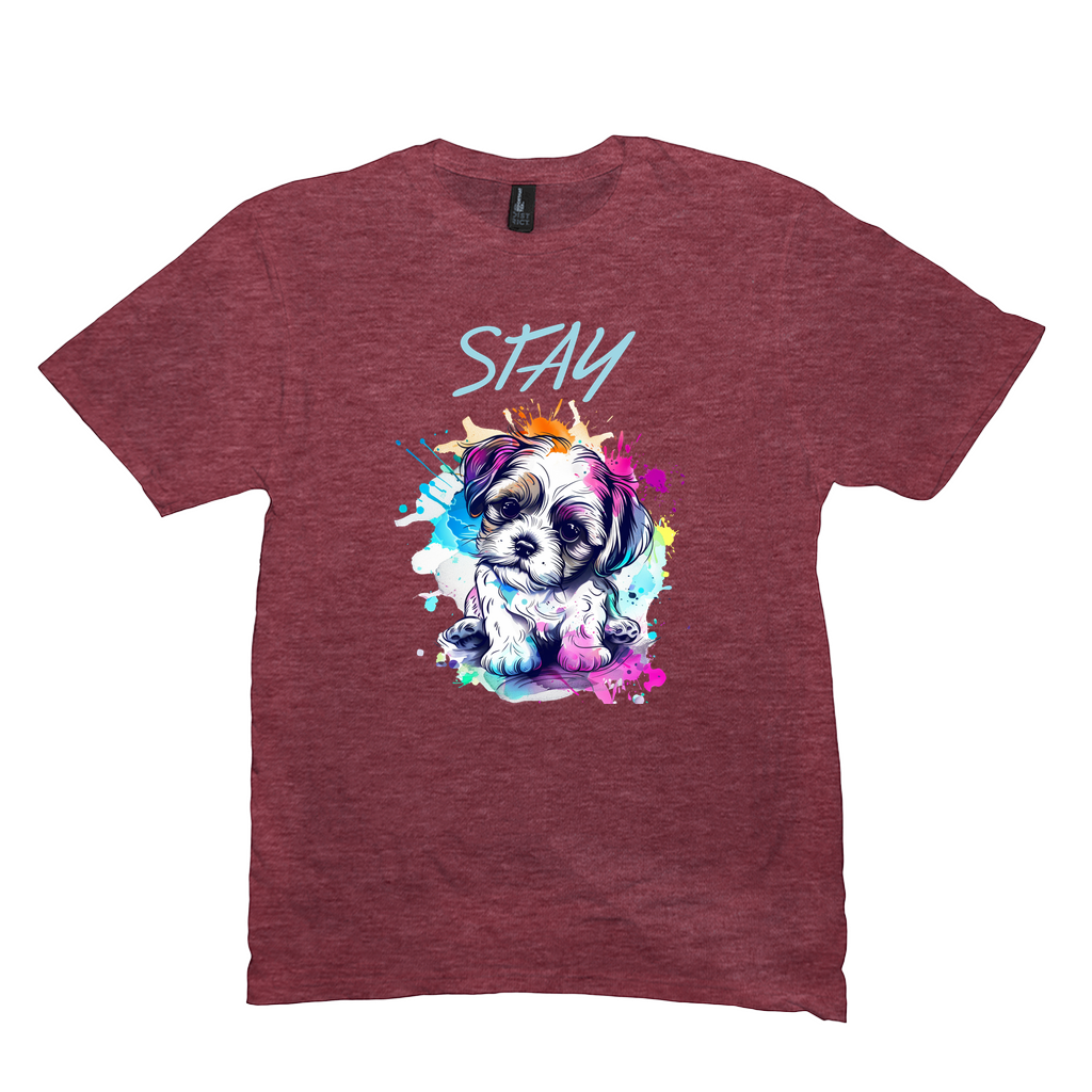 Stay Puppy Tee - drk