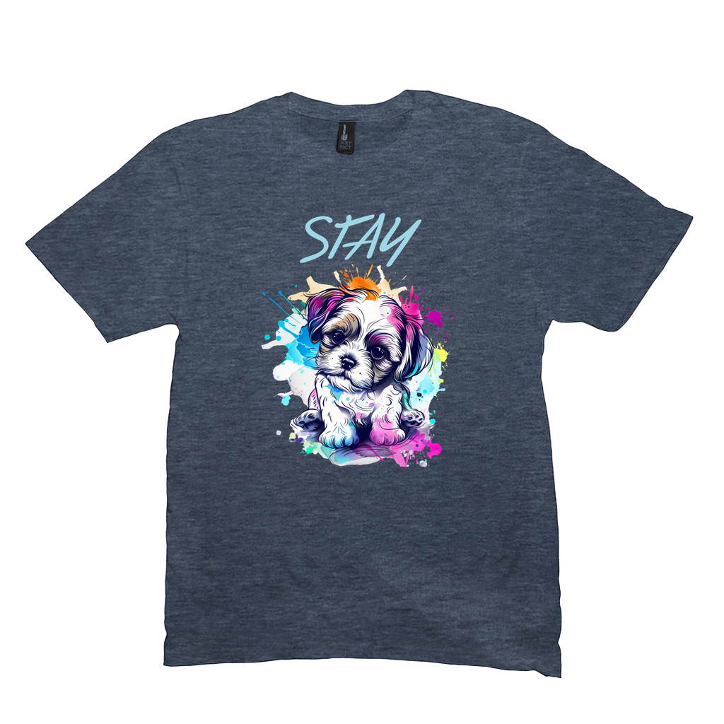 Stay Puppy Tee - drk