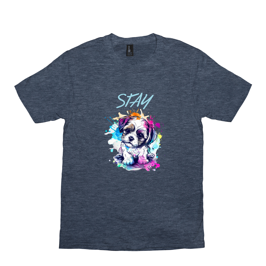 Stay Puppy Tee - drk