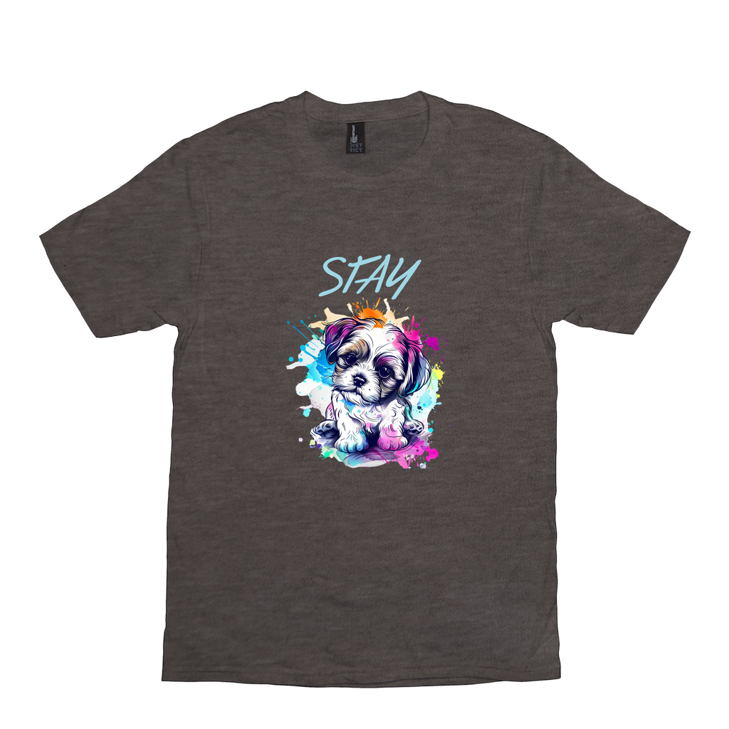 Stay Puppy Tee - drk