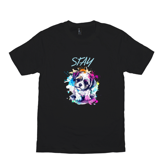 Stay Puppy Tee - drk